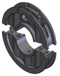 Rope sheave for rope winding EggSaver 2-part CN